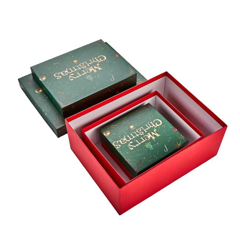 Custom Box Paper Gift Box Set Rigid Packaging Box Wholesale Christmas Gift Box